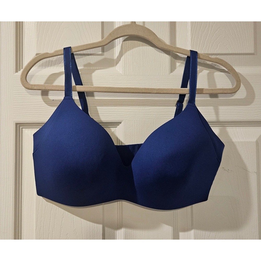 Knix Wireless Bra Size 5 Blue Seamless‎ Supportive Comfort